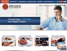 Tablet Screenshot of premierlegalmarketing.com